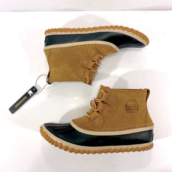 New Sorel Women’s Out N' About Leather Duck Boots - Picture 10 of 15